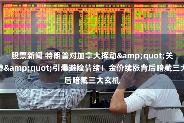 股票新闻 特朗普对加拿大挥动"关税大棒"引爆避险情绪！金价续涨背后暗藏三大玄机